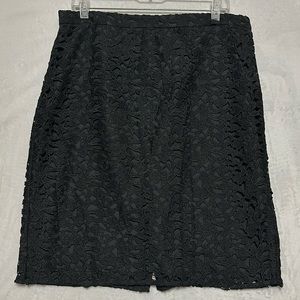 J. Crew Women’s Black Lace Skirt Size 12
